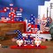 6-Piece Patriotic Table Decoration Set – Wooden 4th of July & Memorial Day Centerpieces with “God Bless America” Sign for Independence Day, Home, Office & Party Decor